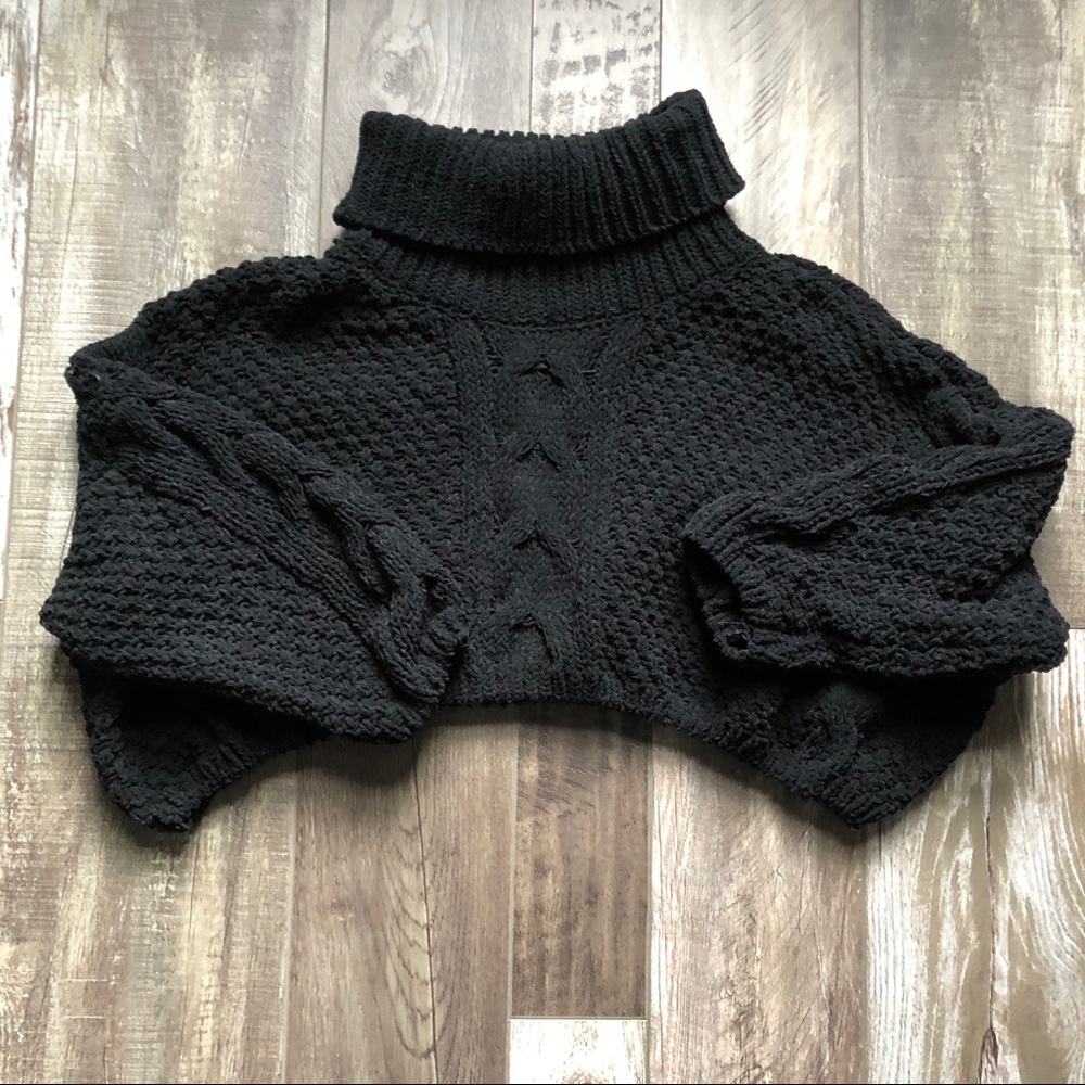 F21 cropped sweater
